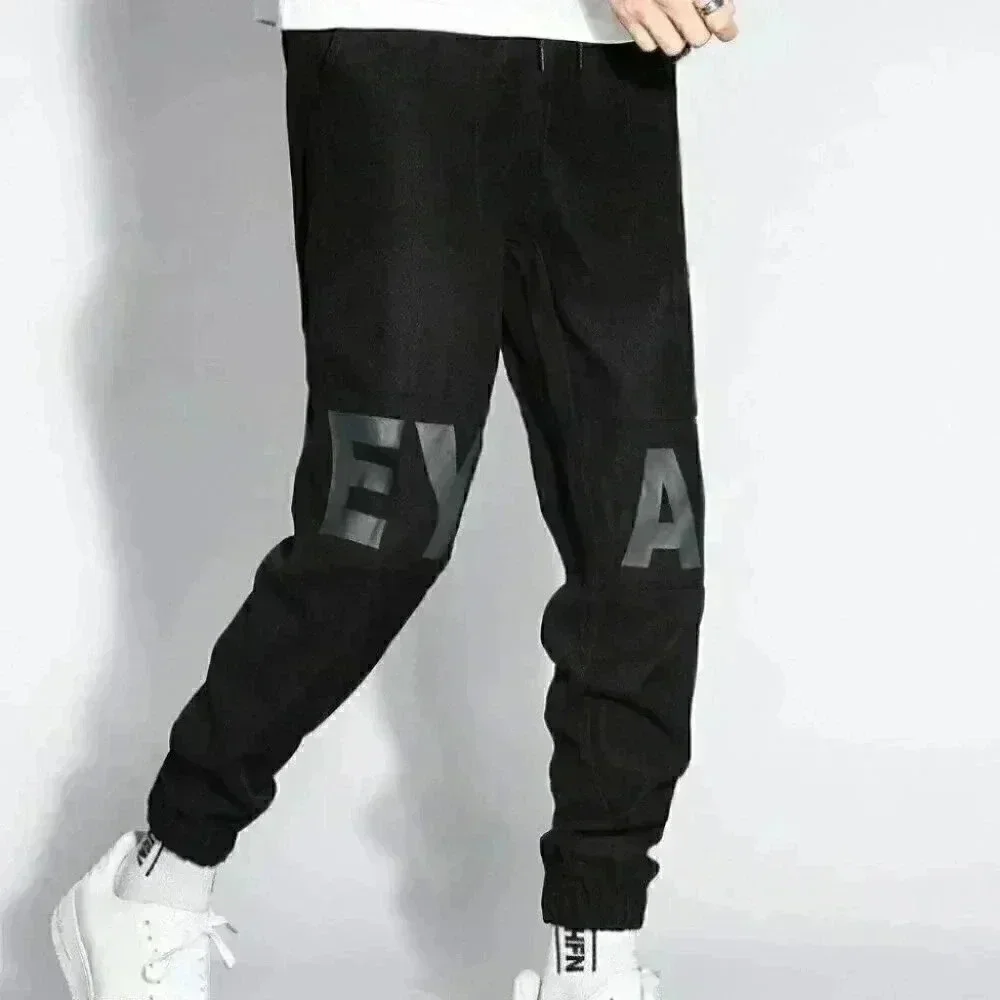 Black Mens Tapered Pants